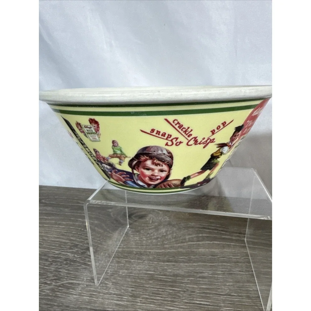Kelloggs Cereal Bowls ~ 2011 ~ 2 Different Vintage Labels ~ Hard Plastic